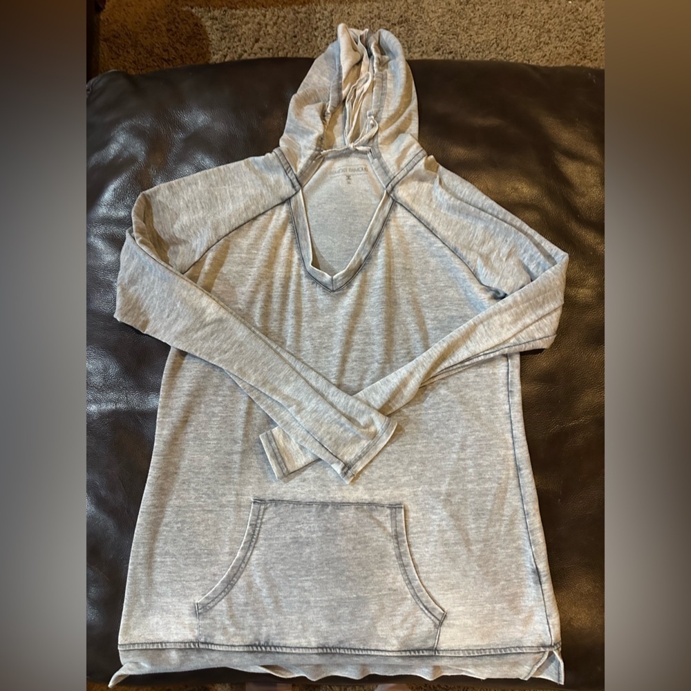 Almost Famous Light Gray V-Neck Hoodie